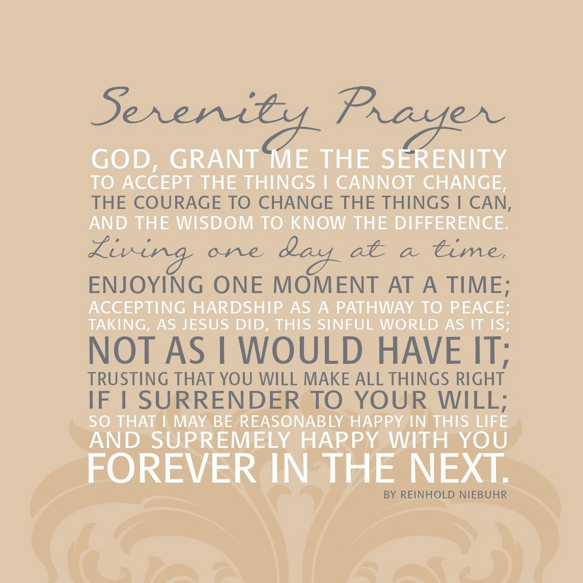 Full Serenity Prayer Wallpaper - WallpaperSafari