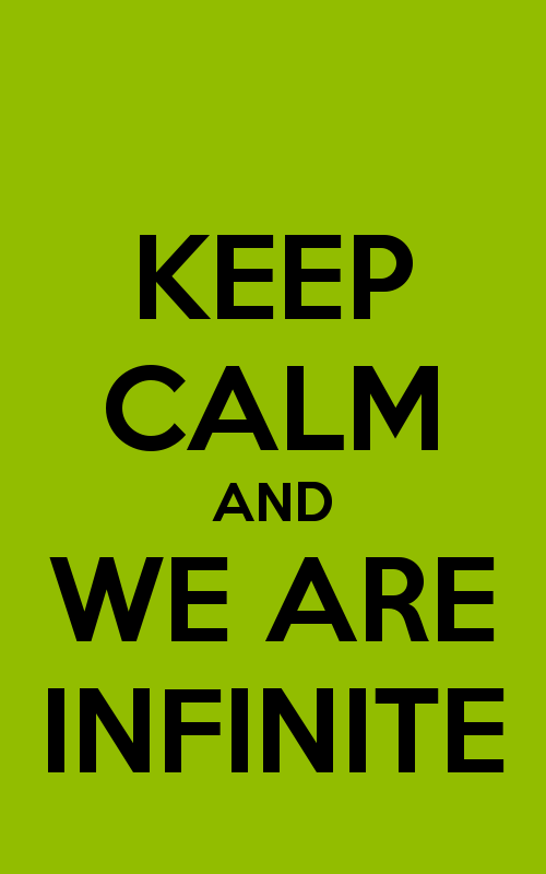 Keep Calm And We Are Infinite Carry On Image Generator