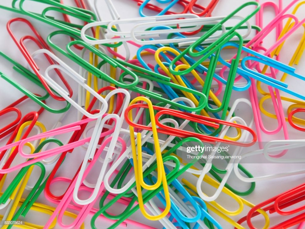 Paperclip On A White Background Stock Photo Getty Image