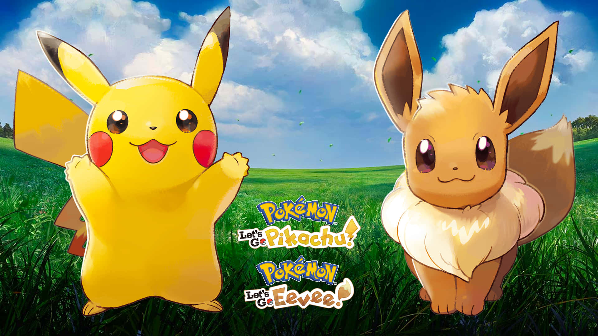Cute Pikachu And Eevee Wallpaper