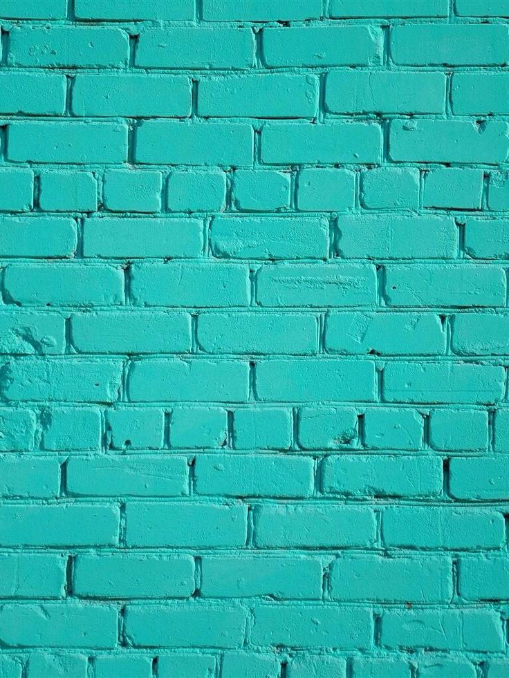 Wallpaper Pattern Color Background Teal Bricks Brick