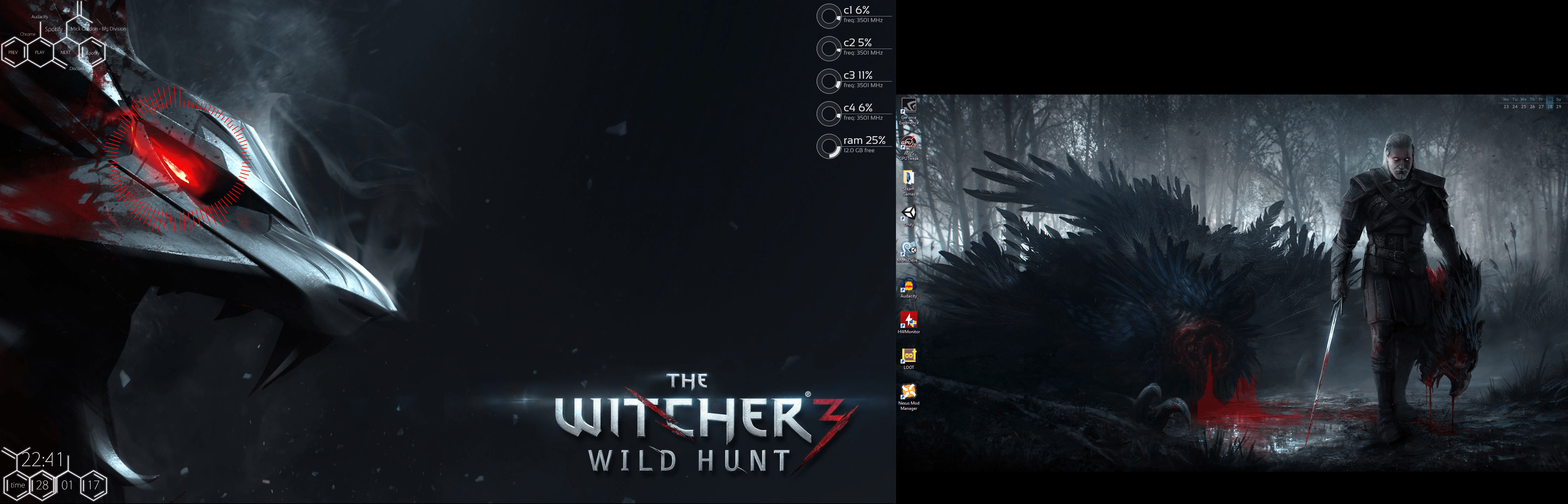 Witcher 3 Dual Monitor Wallpapers on WallpaperDog 4480x1440