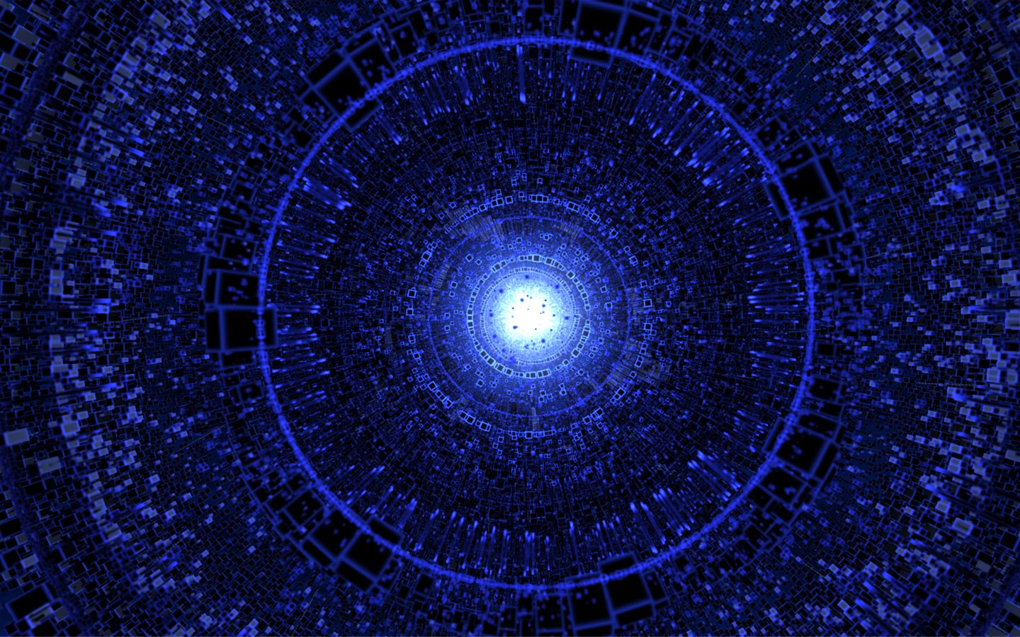 Light abstract blue spiral digital art wallpaper 1440x900