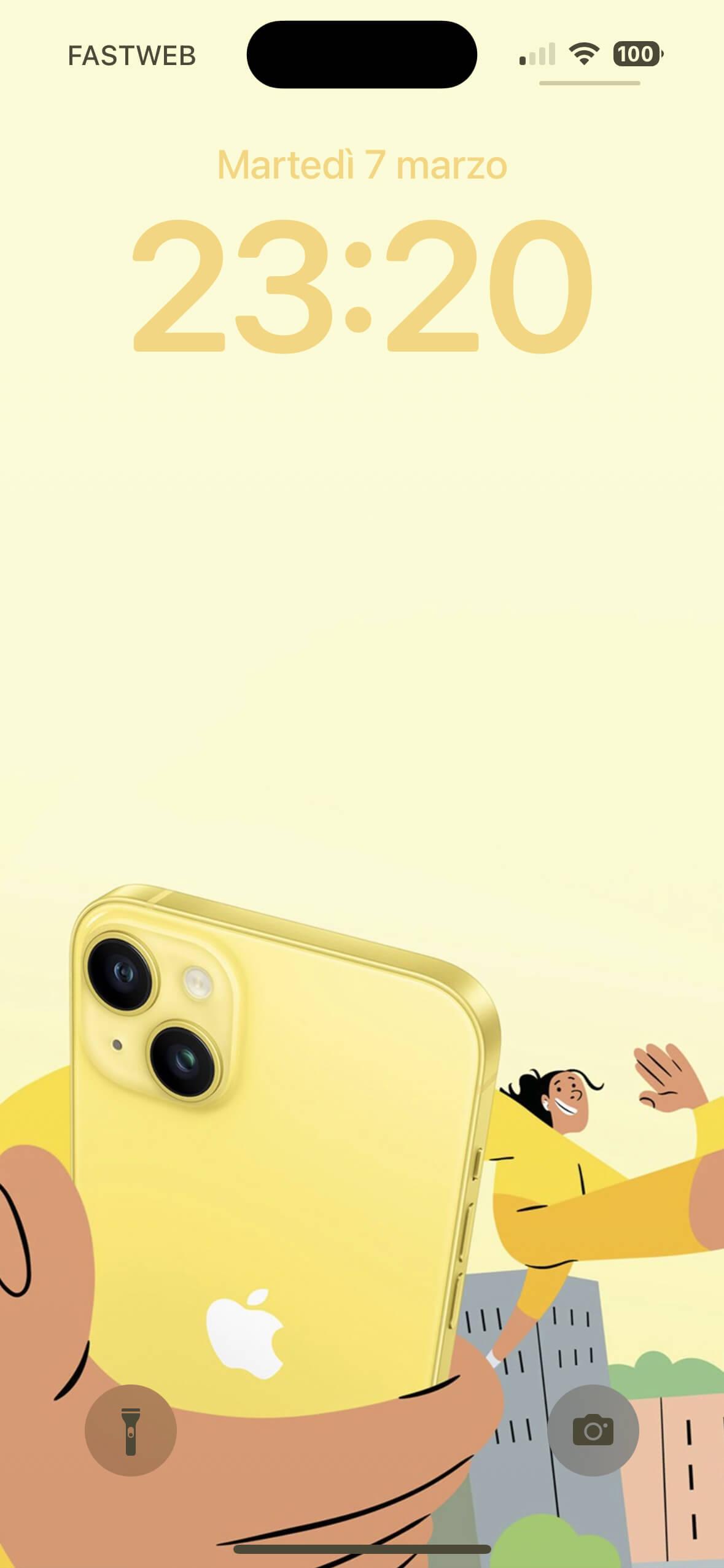 iPhone Yellow By Ispazio Wallpaper Central