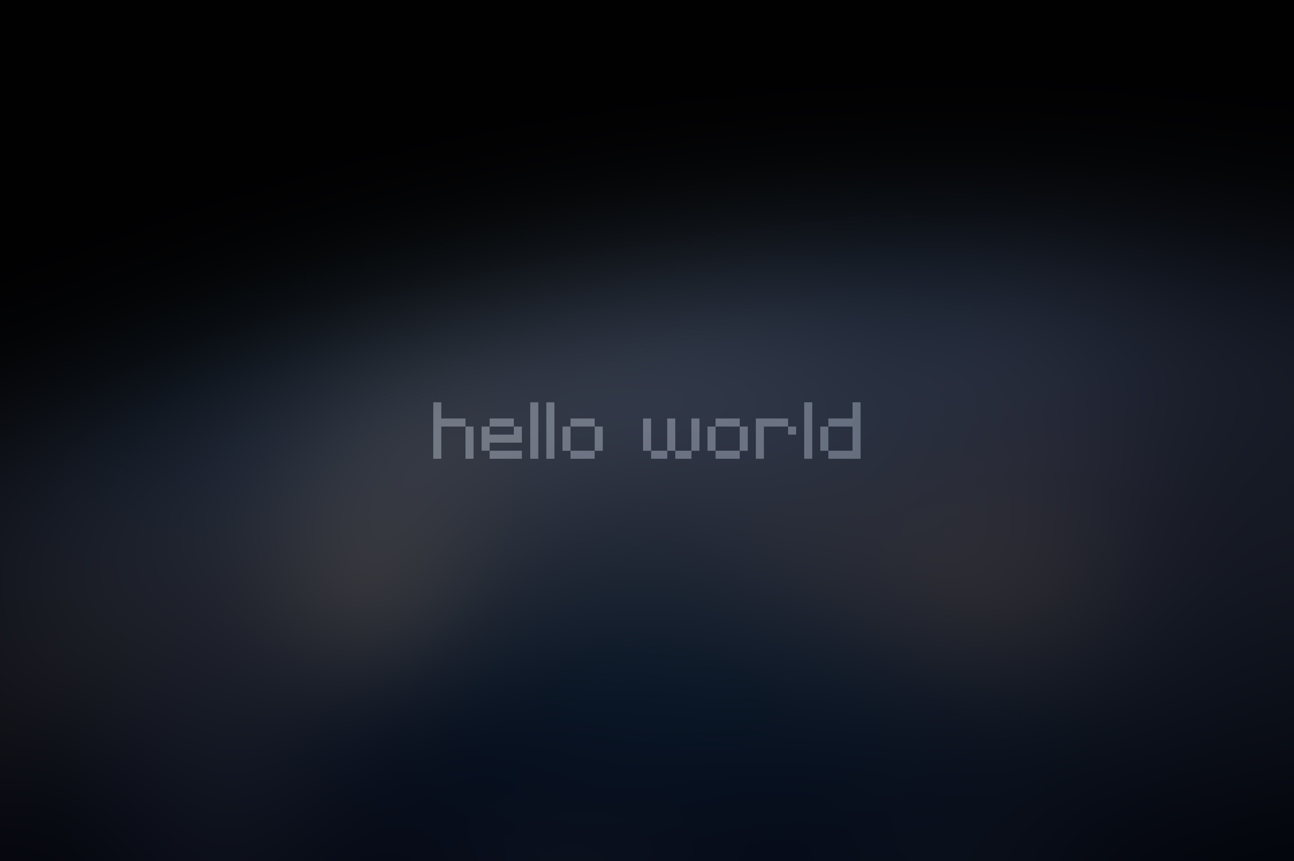 Hello World Wallpaper
