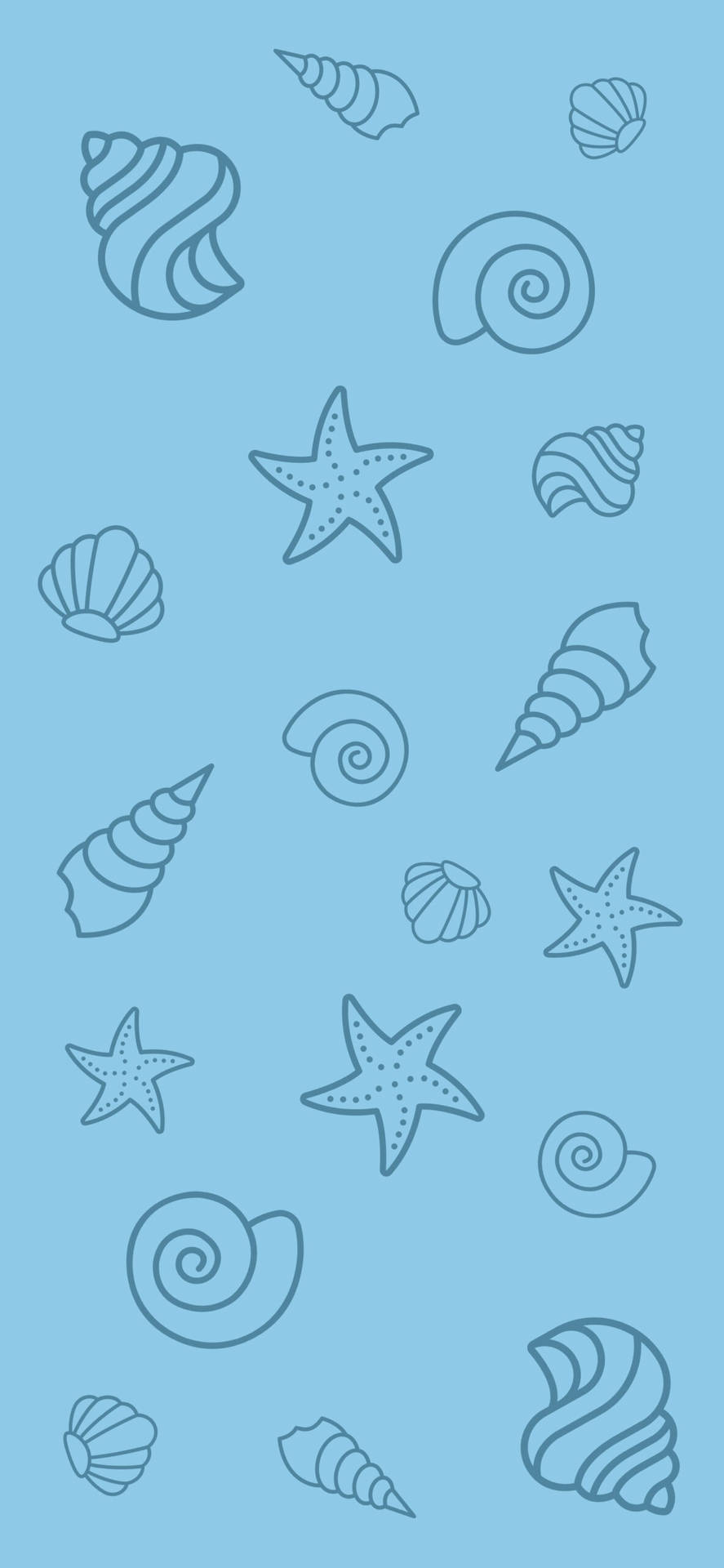 Simple Blue Aesthetic Background Wallpaper