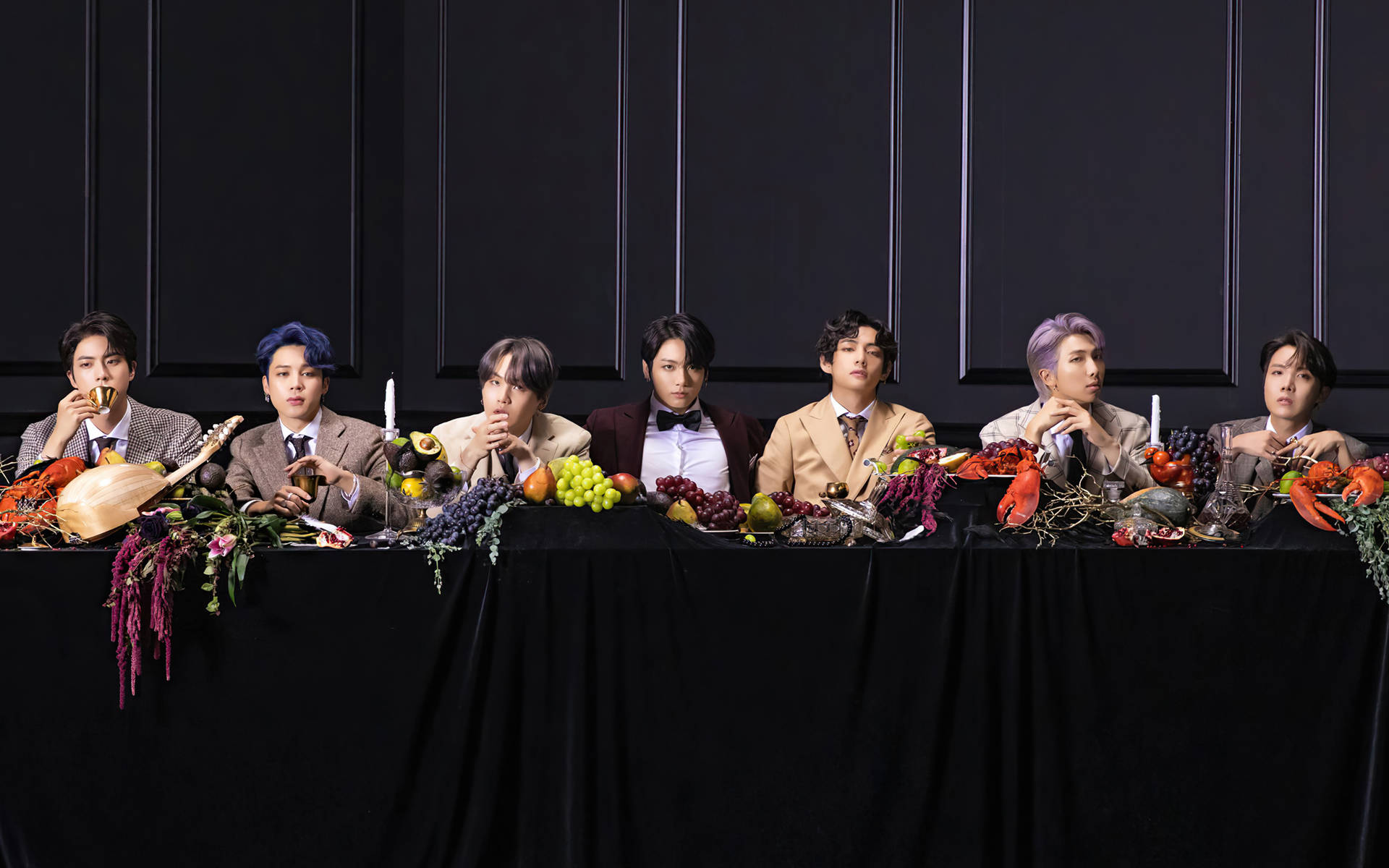 Bts Group Photo Wallpaper