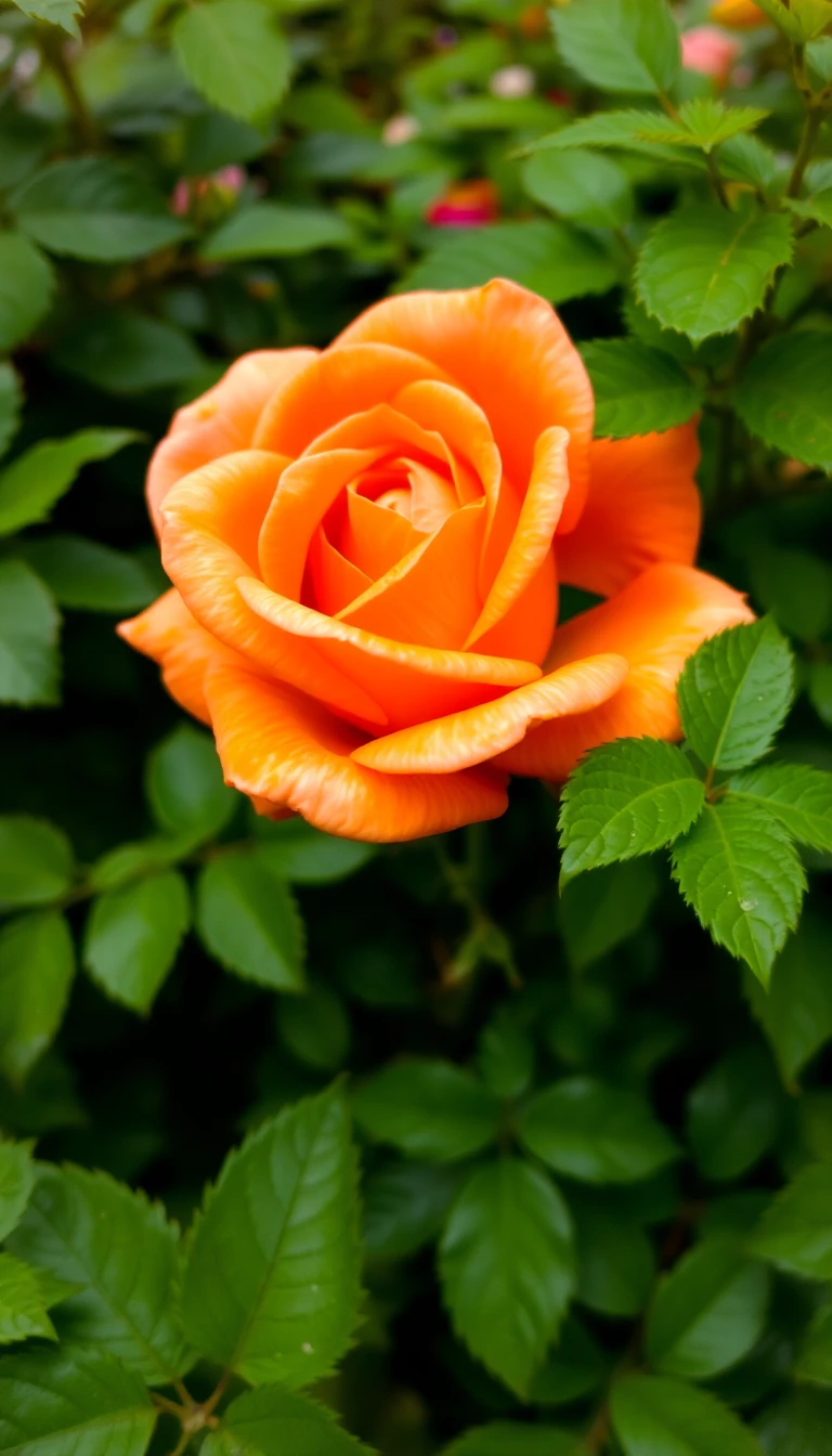 Orange Rose Wallpaper