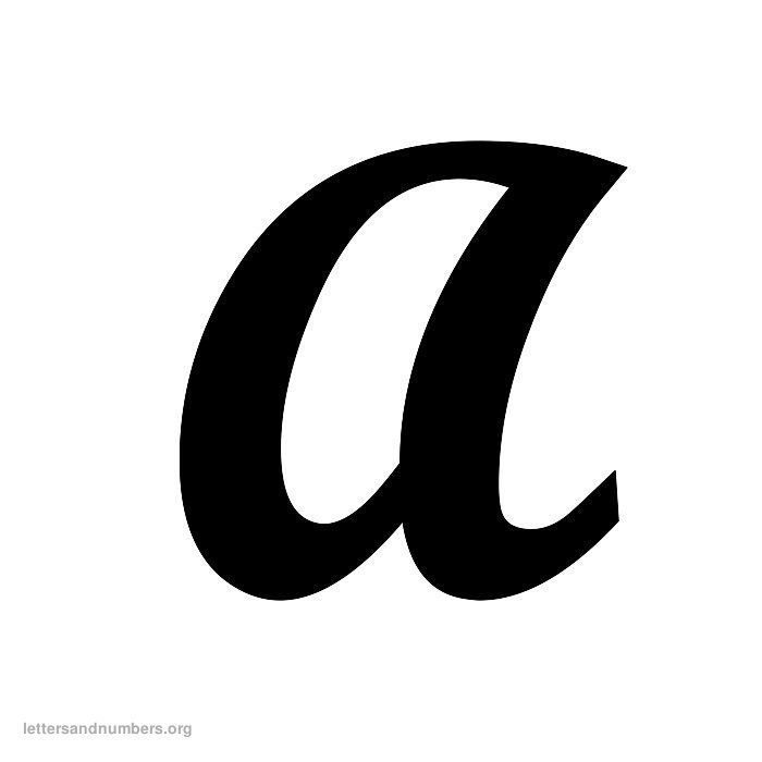 Cursive Letters A Z Letter