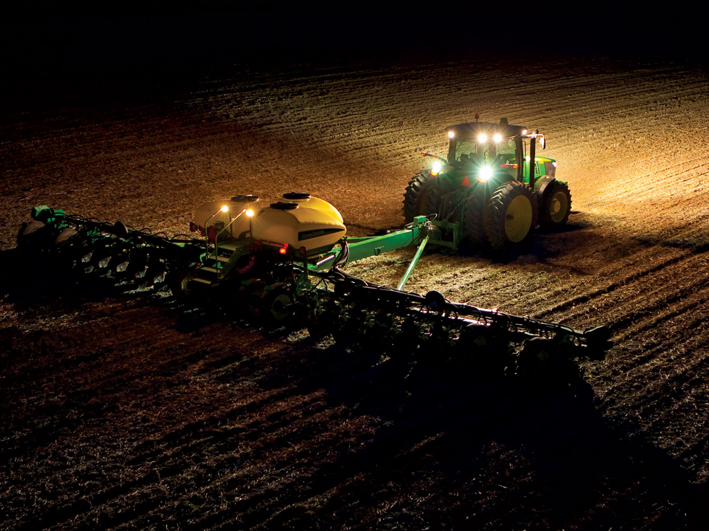 Showing Passion For Agriculture With John Deere Puter Wallpaper