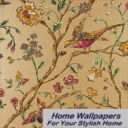 Free download Thibaut Wallpaper Great Estates Aviary T5835 Metallic