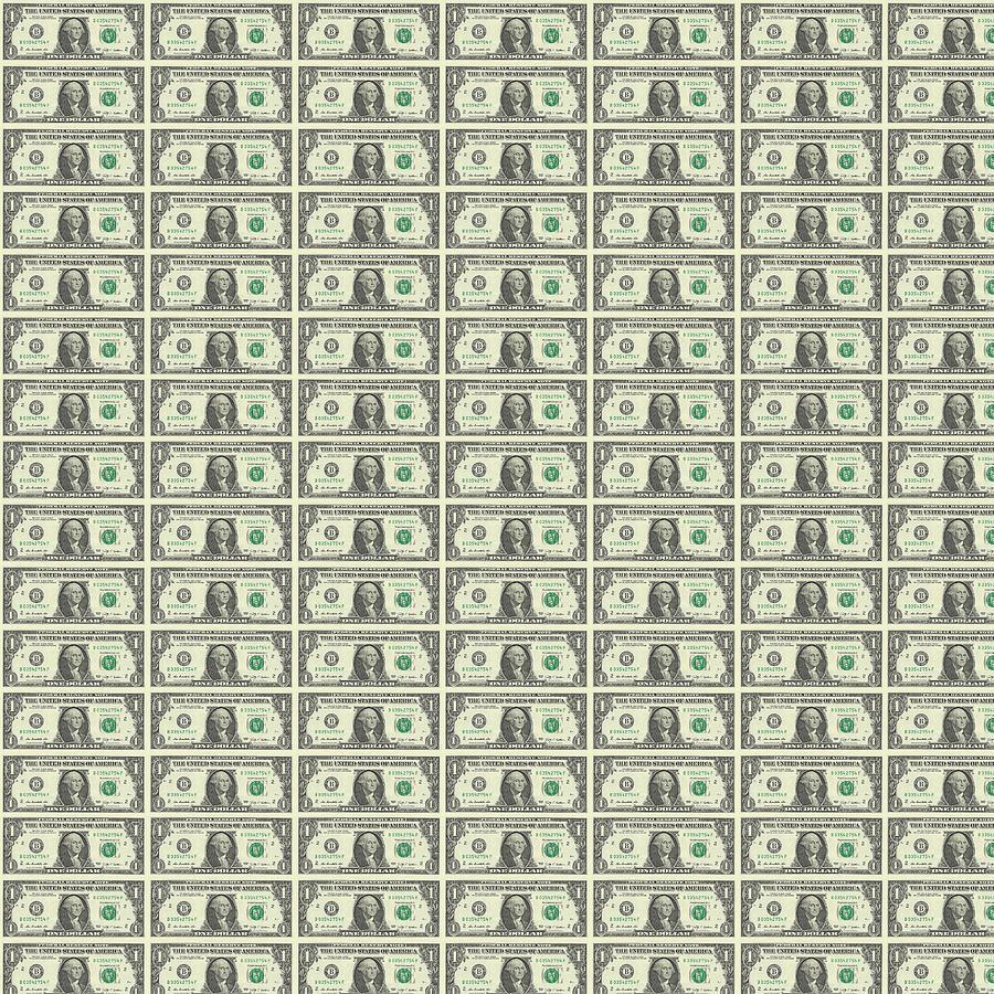 One Dollar Bill Wallpaper Digital Art By Thomas Carrigan