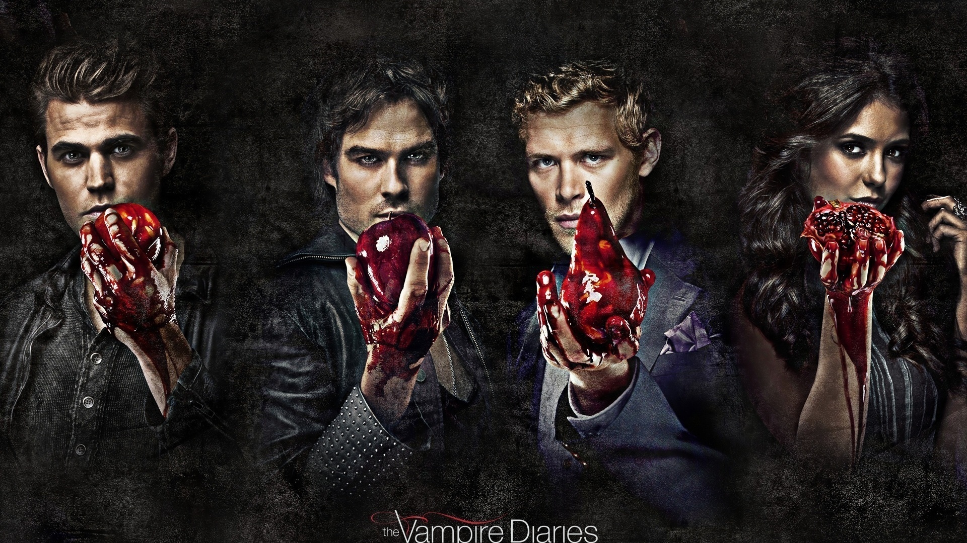 Vampire Diaries Dark Horror Blood Heart Wallpaper