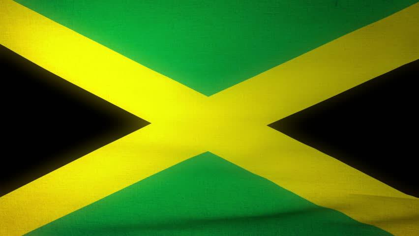 Jamaican Flag Loop Background Stock Footage Video