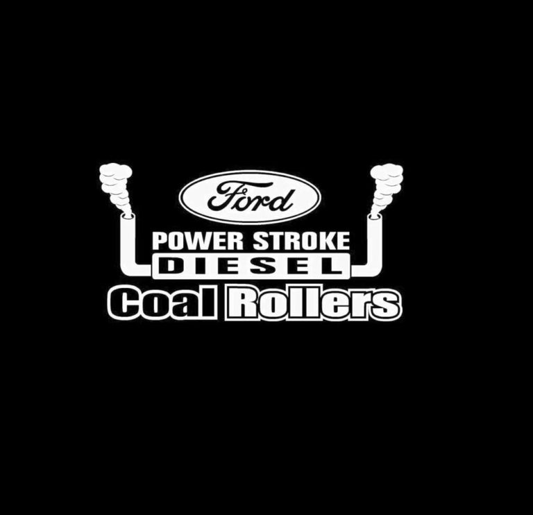 Ford Powerstroke Coal Rollers Diesel Truck Decal Sticker Custom