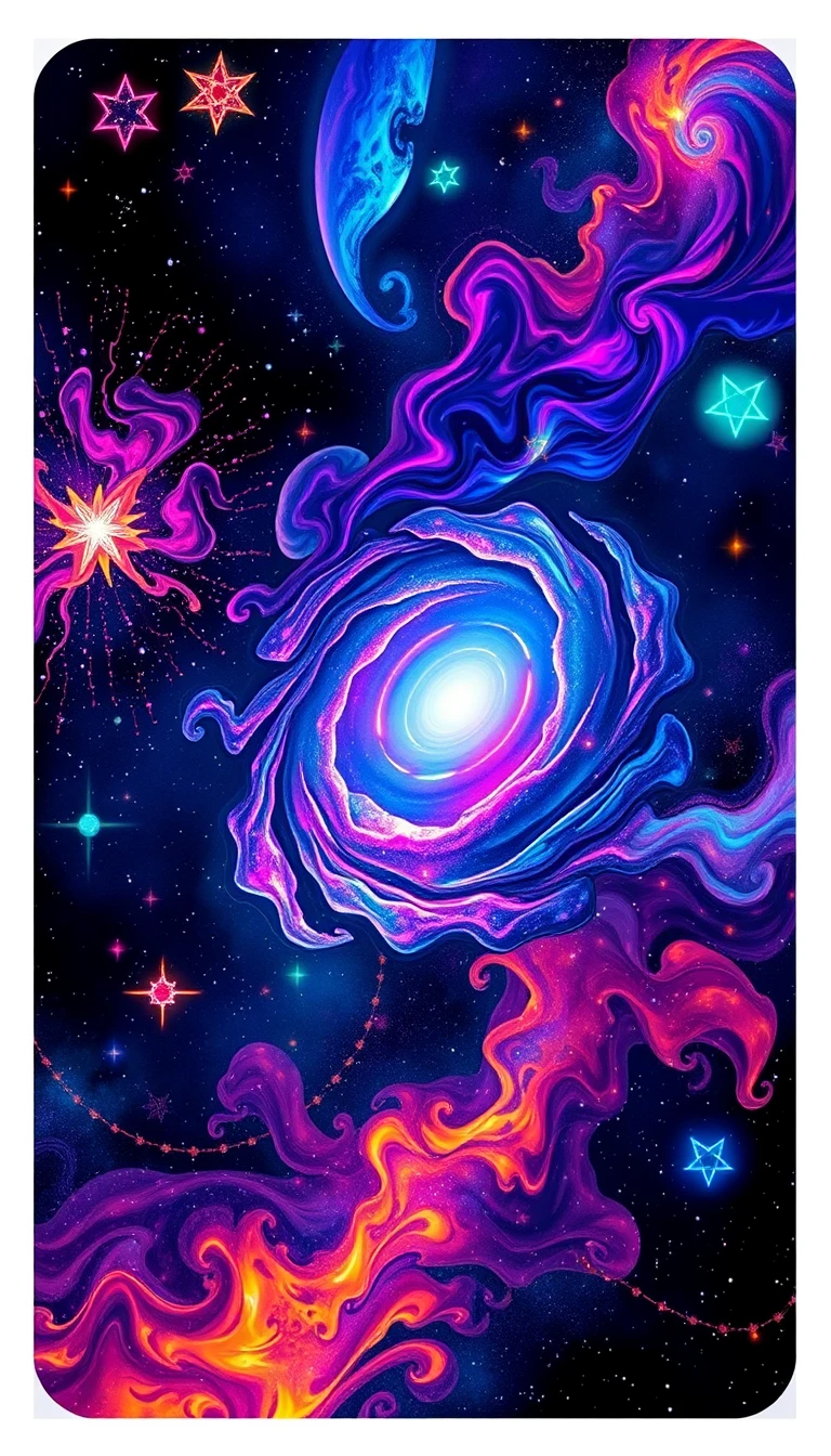 Trippy Space Wallpaper
