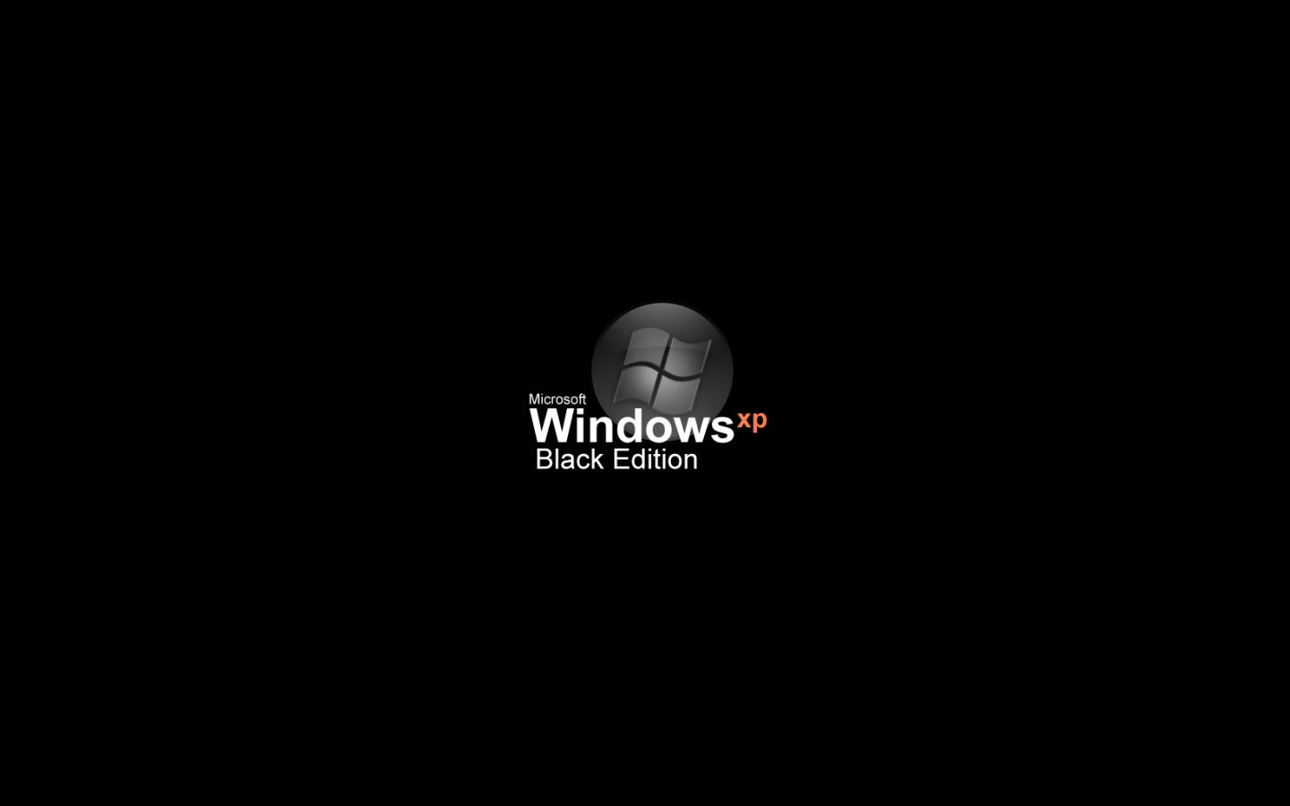 windows xp black edition wallpaper