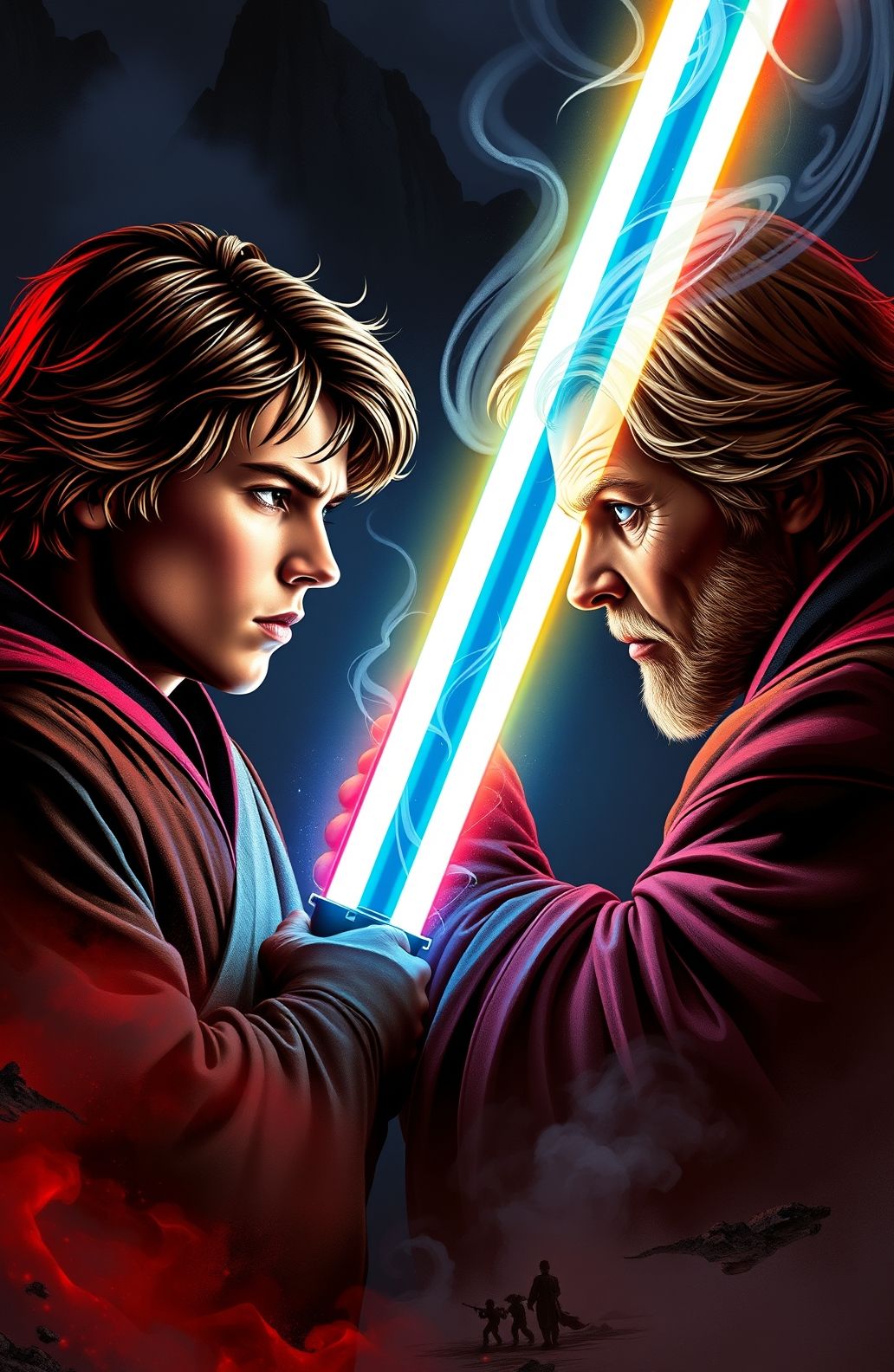 Anakin Vs Obi Wan Wallpaper