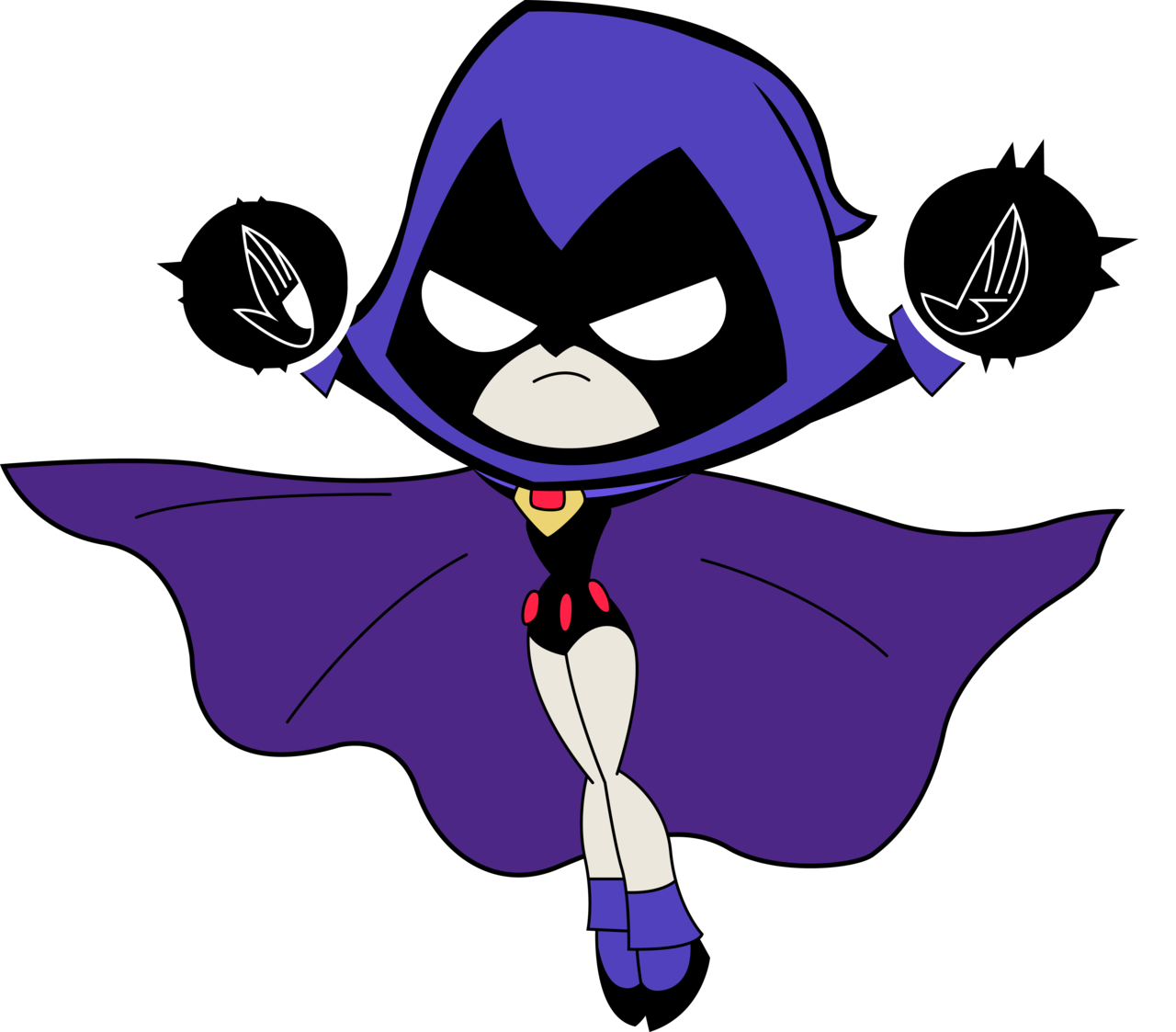 Raven Floating Teen Titans Go By Pinkiepieparties