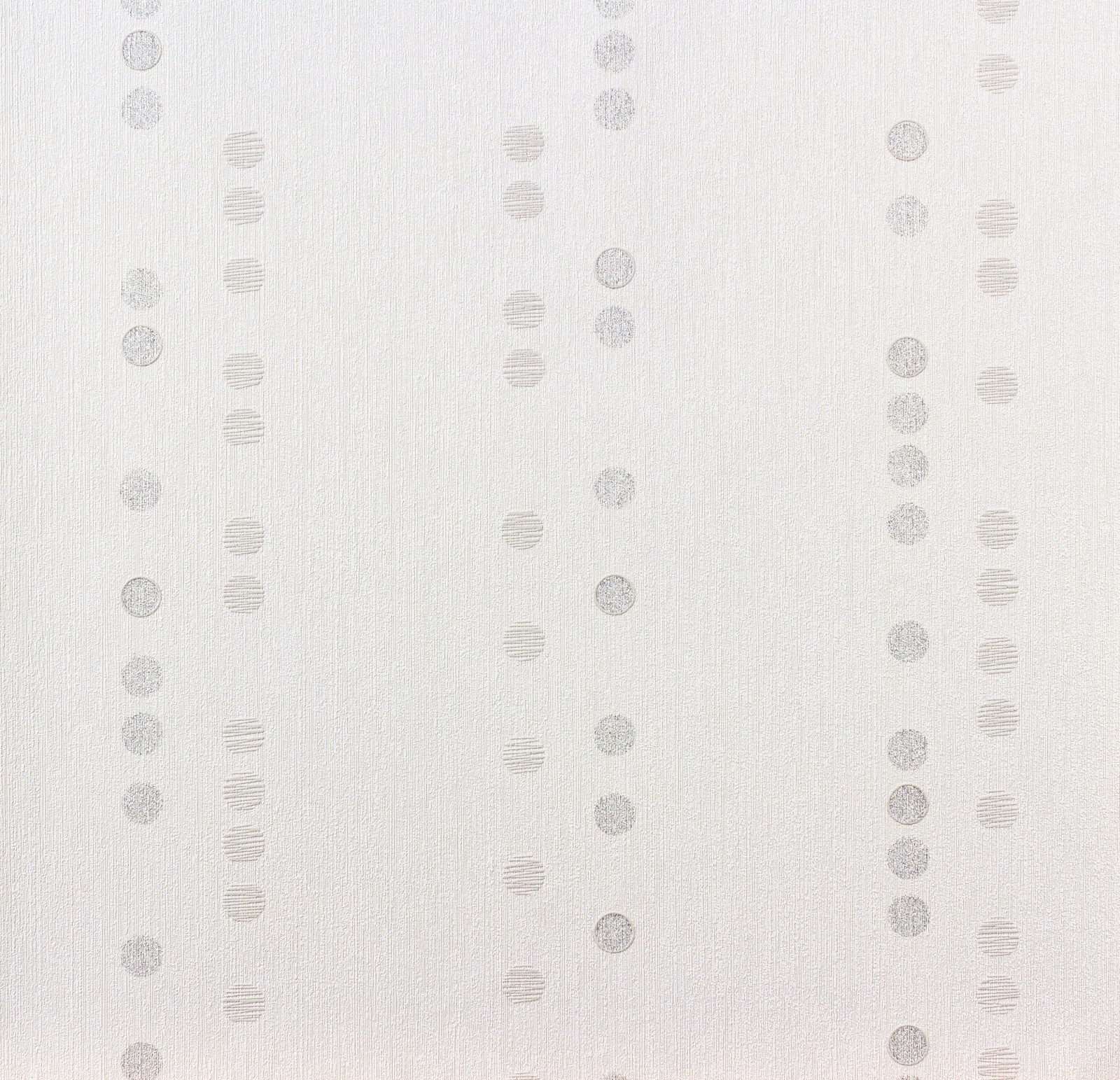 Wallpaper Circles White Silver Livingwalls