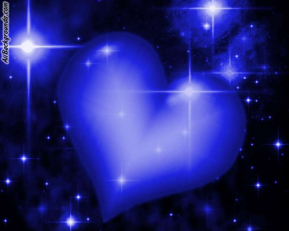 Blue Hearts With Wings Background Jpg