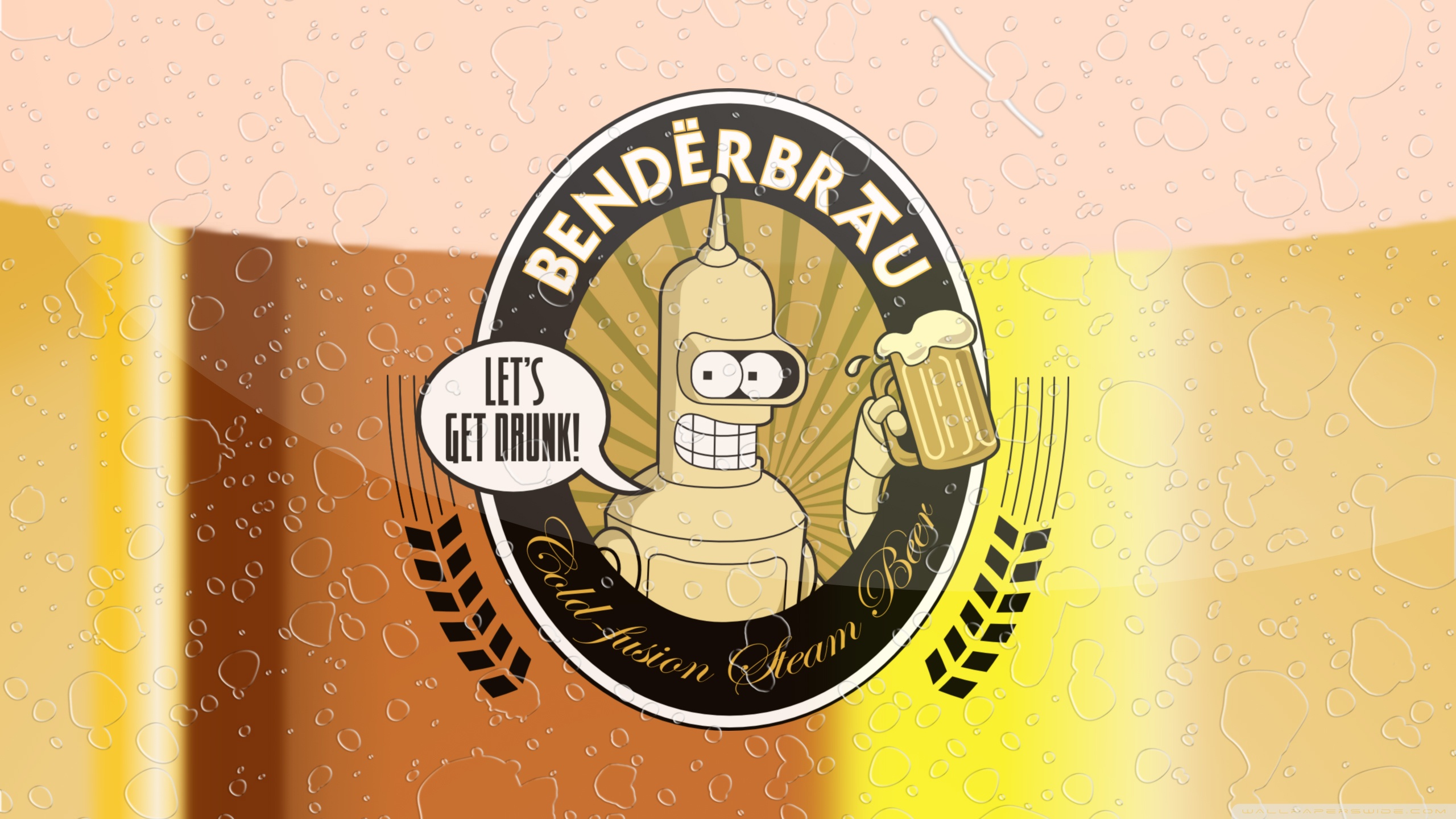 Futurama Bender Benderbrau Ultra HD Desktop Background Wallpaper