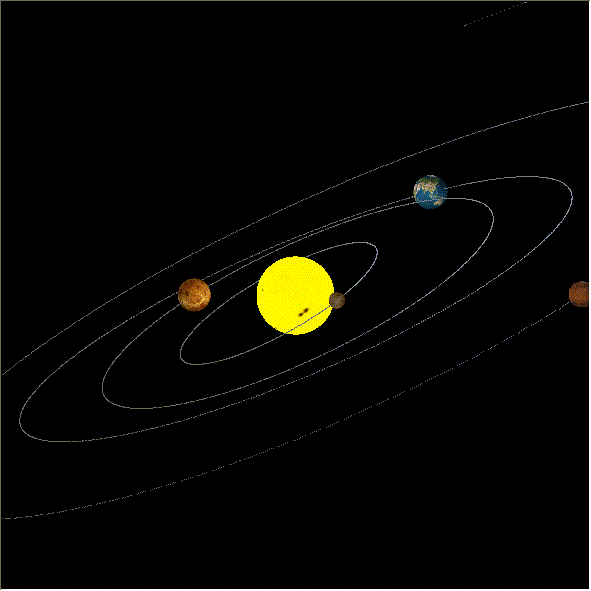 Solar System Gif Animation 591x591