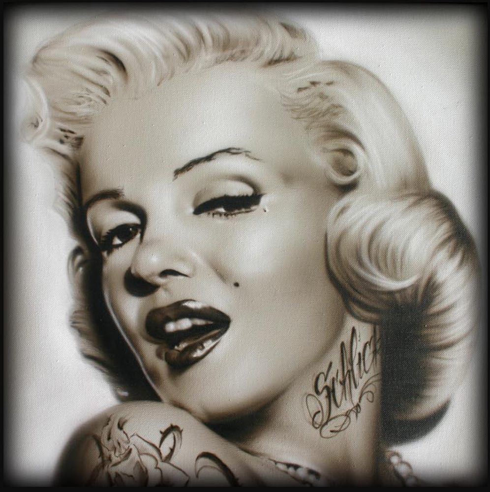 Tattooed Marilyn Monroe With Tattoos