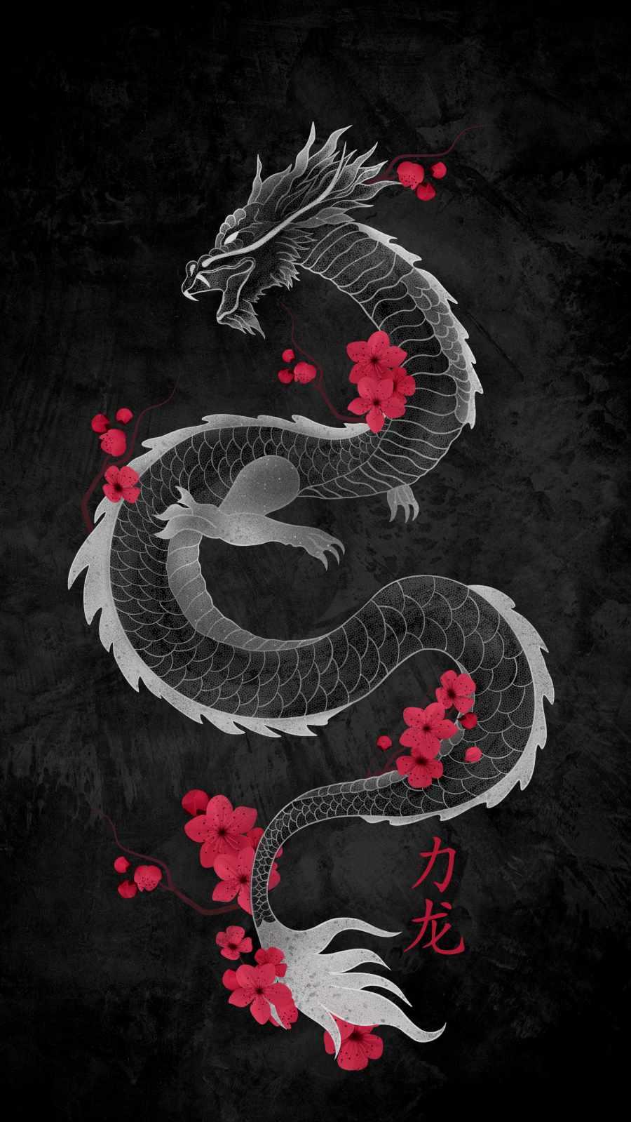 Black Dragon iPhone Wallpaper