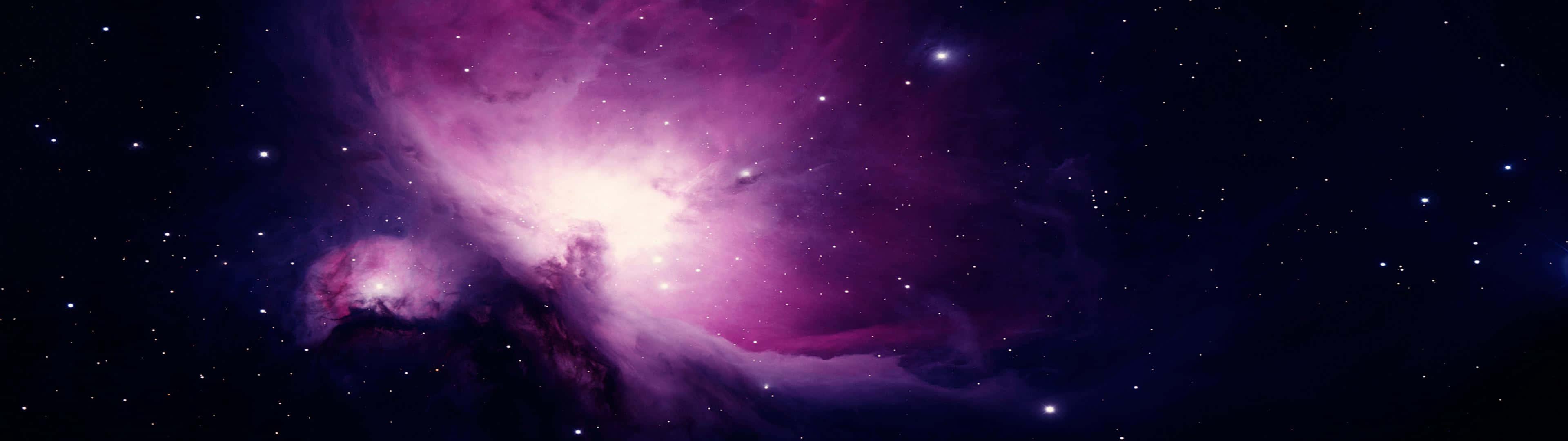 Space HD Purple Stars Wallpaper