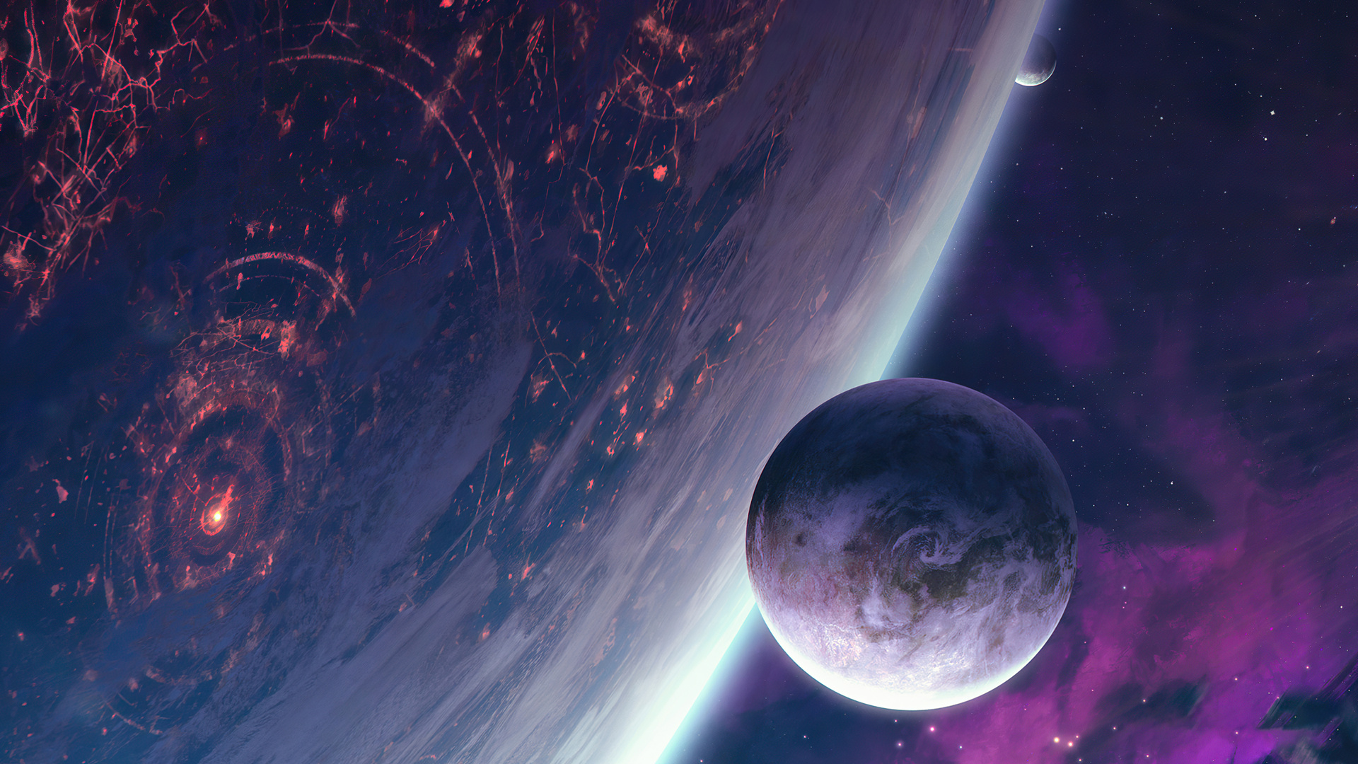 Planets In Galaxy 4k Laptop Full HD 1080p Wallpaper Image Photos