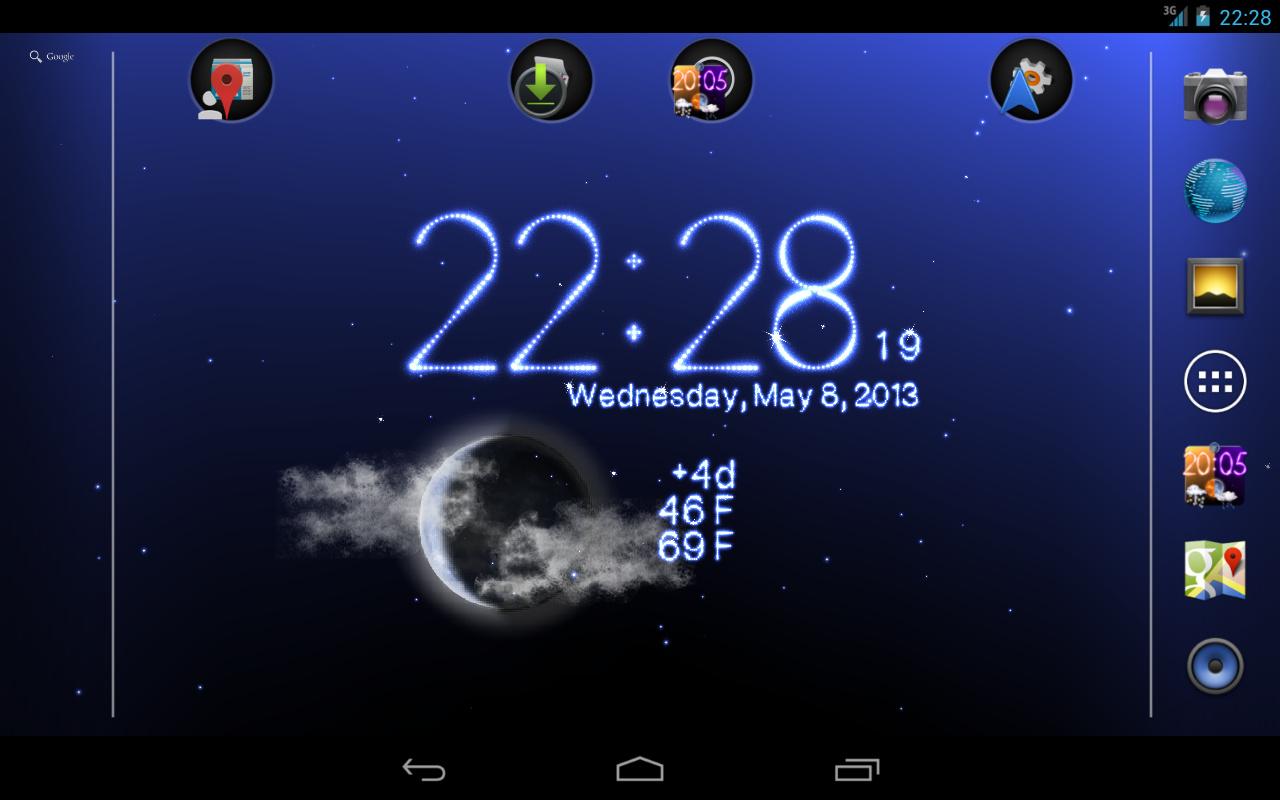 This 3d Weather Live Wallpaper Have Awesome Animations Clock