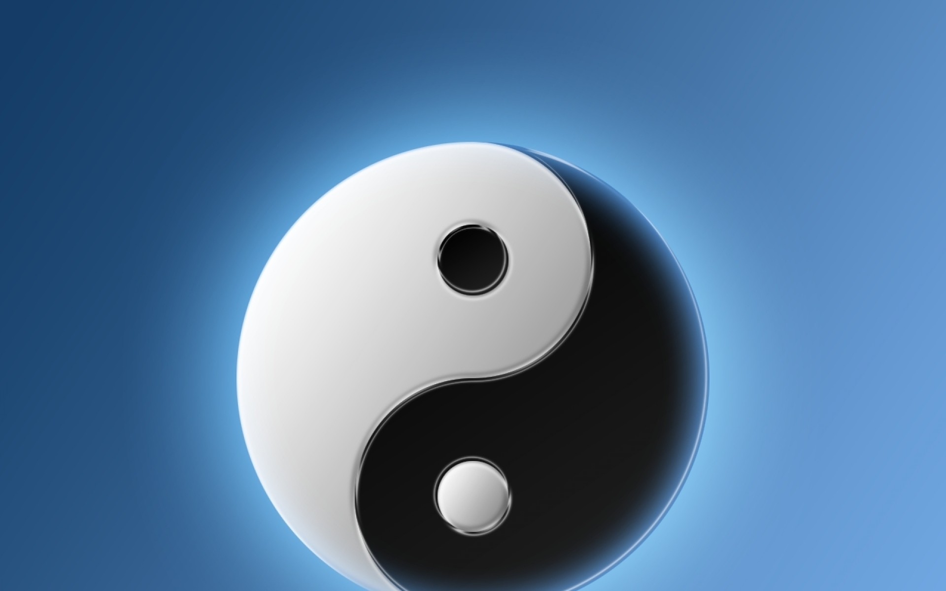 3d Yin Yang Symbol Logos Wallpaper