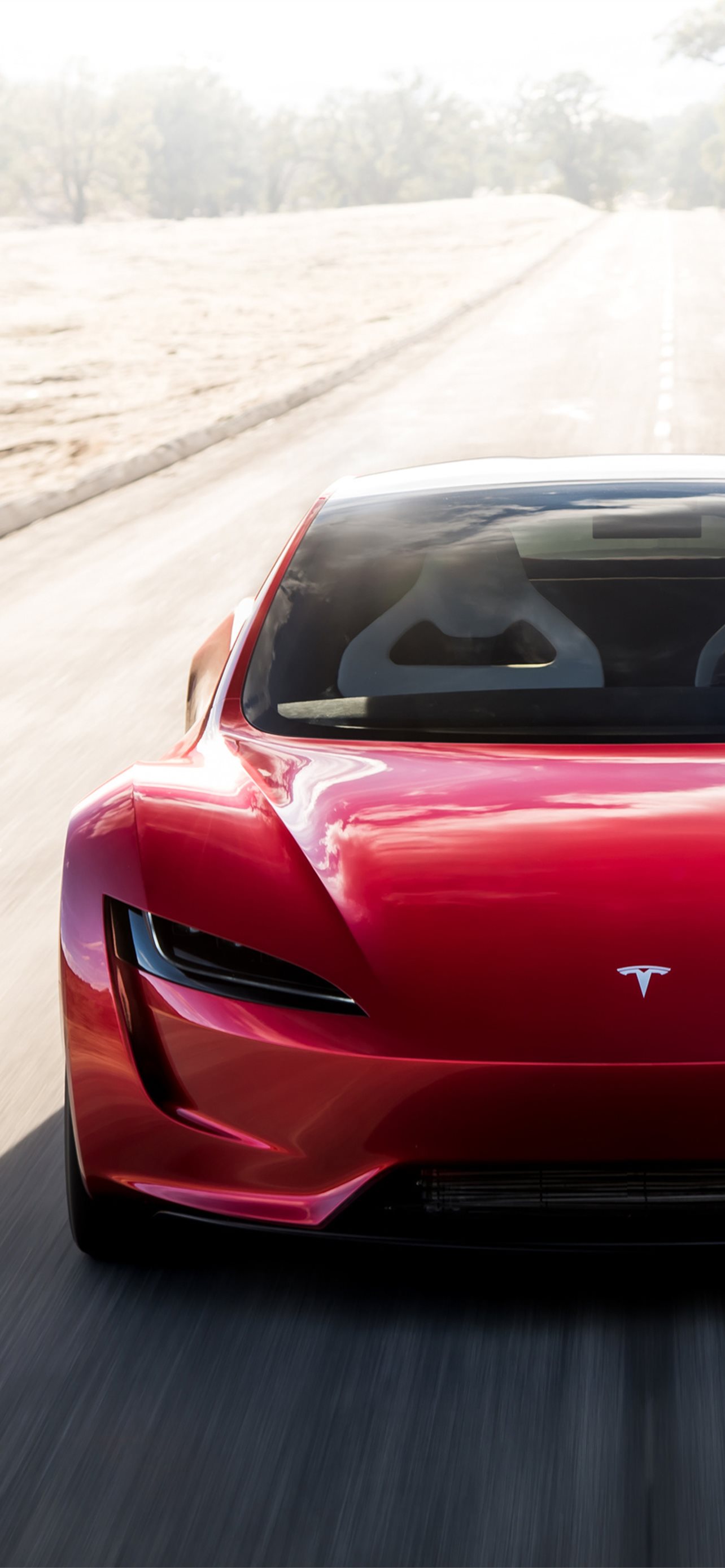 Tesla Roadster iPhone Wallpaper
