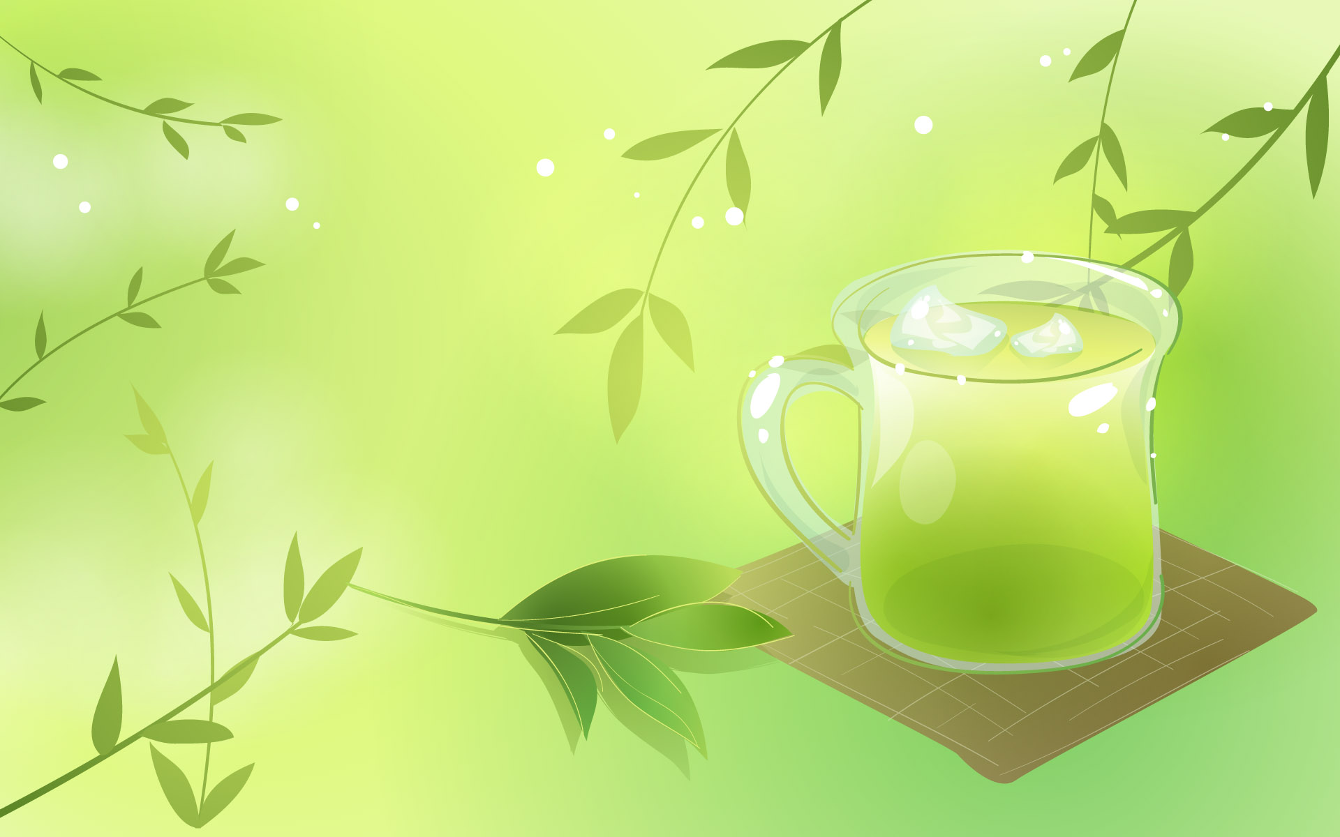 The Icy Green Tea Wallpaper HD