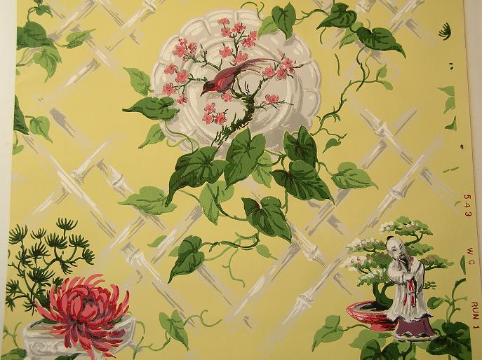 Wallpaper Design Oriental Asian Mural