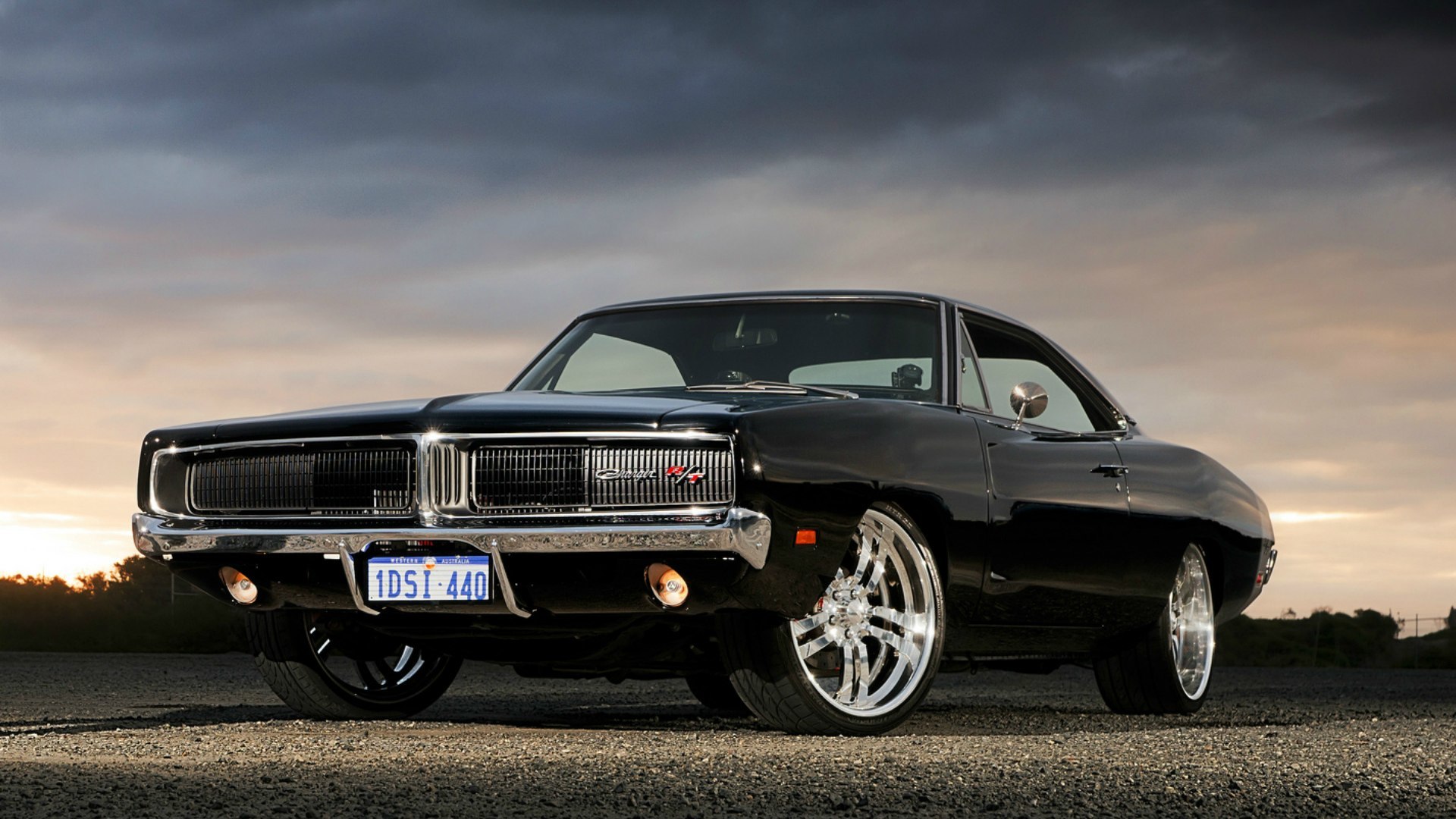 Wallpapers dodge charger r t 1969 black muscle car dodge
