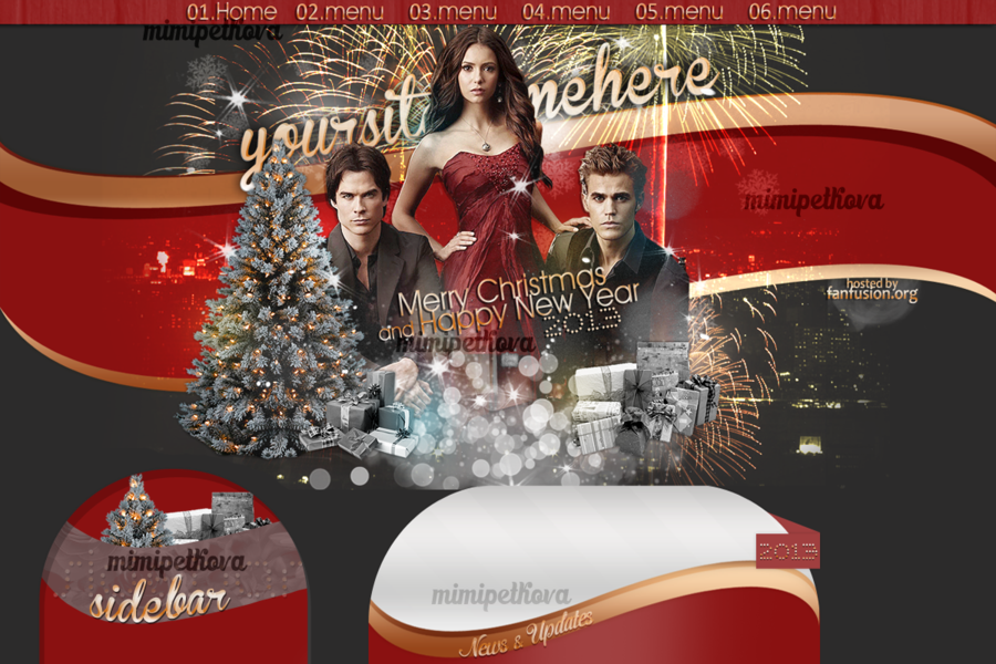The Vampire Diaries Christmas Theme Base By Mimipetkova