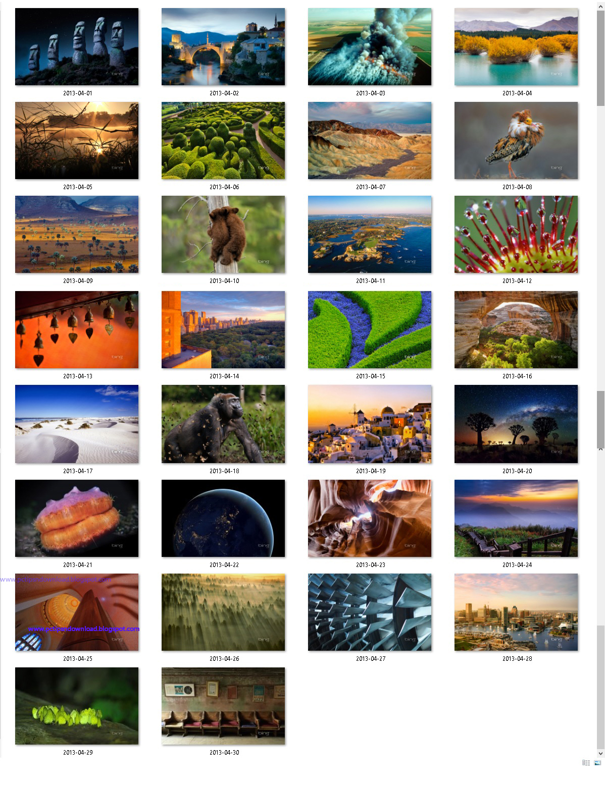 Bing Desktop Wallpaper Collection April2013 Full Version
