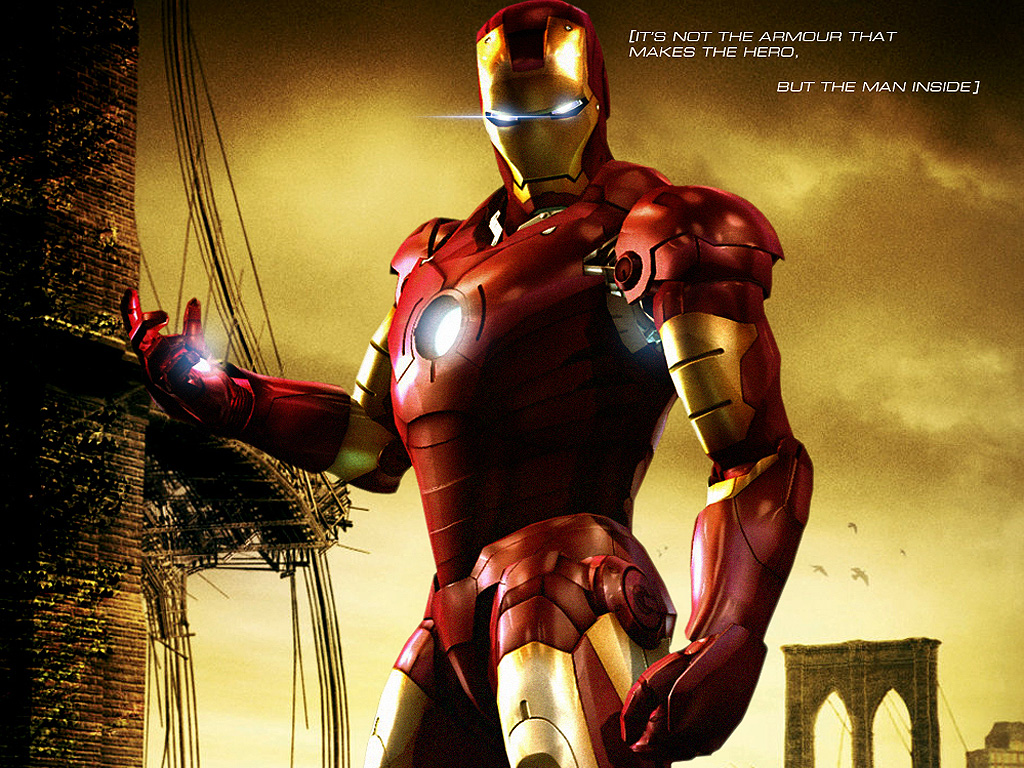 Full Size Red Suit Iron Man Wallpaper Num X