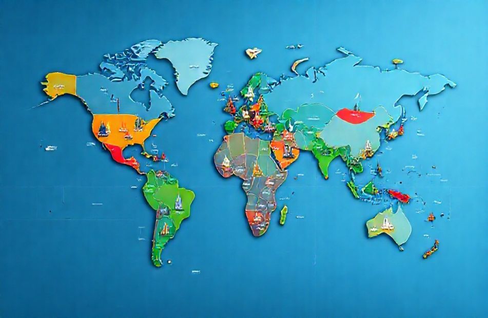 World Map Time Zones Wallpaper