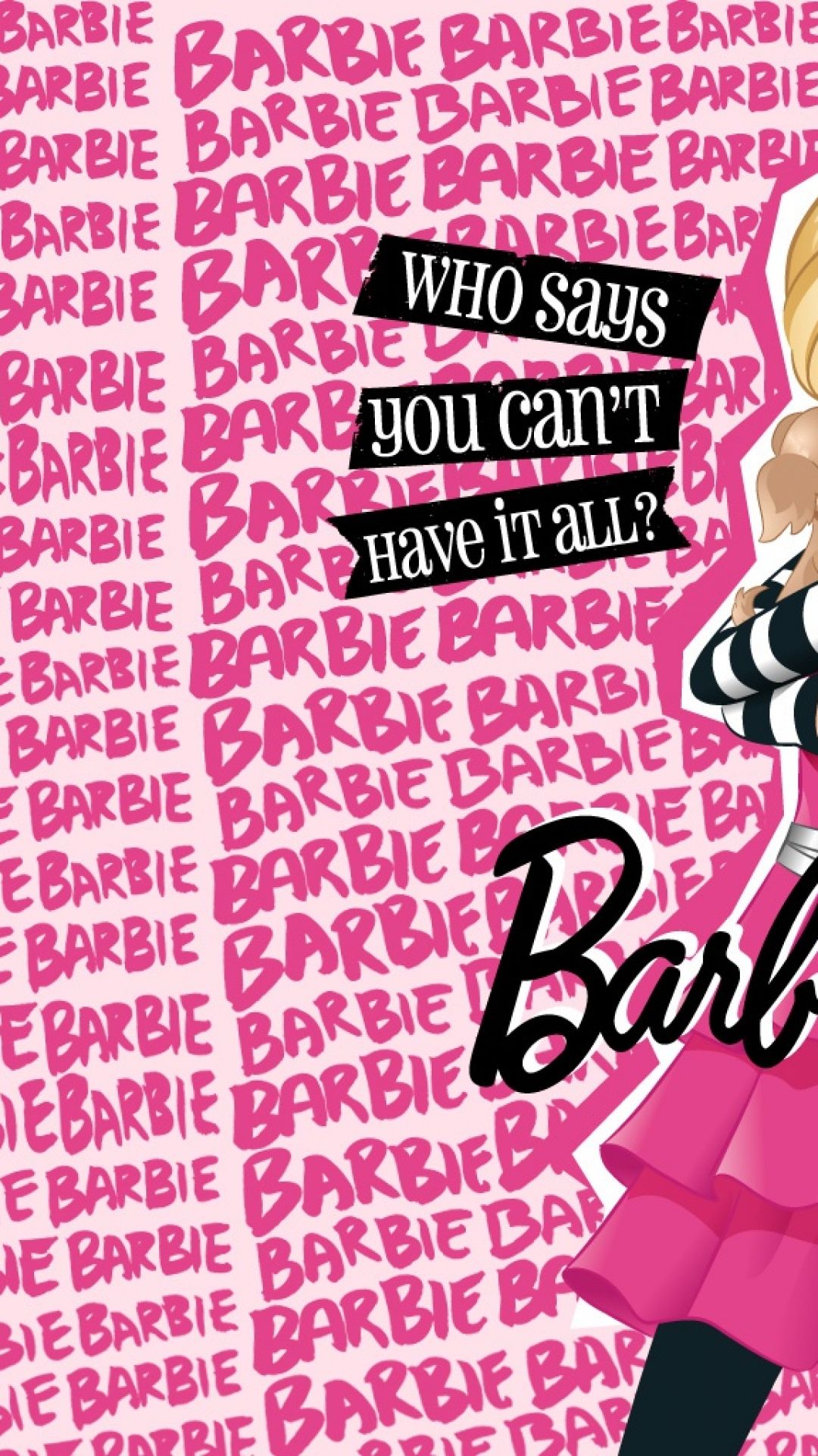 Barbie iPhone Wallpaper Top Background