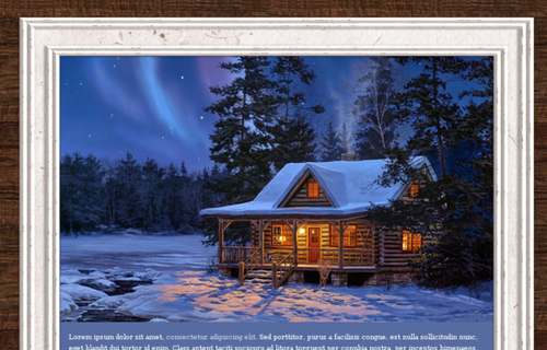 Winter Log Cabin Email Templates Themes For Gmail Customize Your