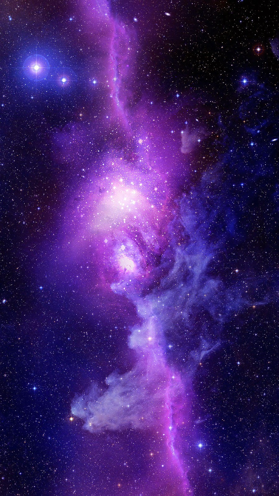 superman blue and purple nebula