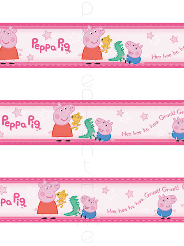 Free download PEPPA PIG SELF ADHESIVE WALLPAPER BORDER NEW eBay