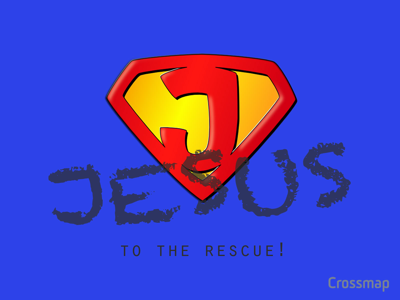 Super Jesus Christian Illustrations Crossmap Christian