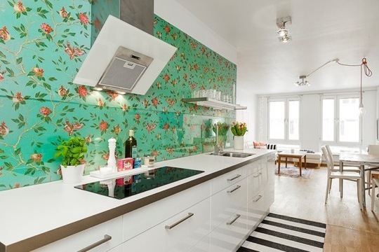 Free Download Bright Wallpaper In The Kitchen So Fun 540x360 For