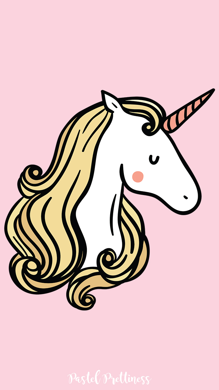 Cute Unicorn iPhone Wallpaper C