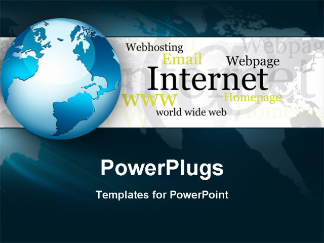 World Wide Web Design Background Powerpoint Template