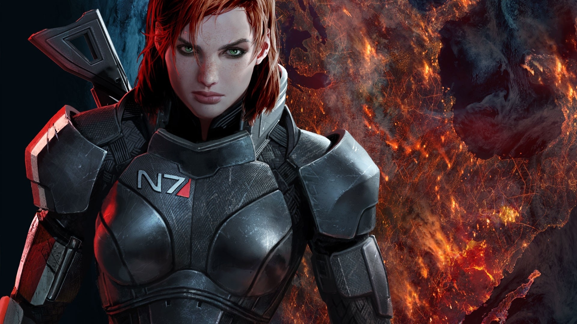 Mass Effect Femshep Mander Shepard Wallpaper